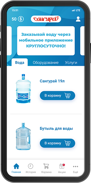 application mockup
